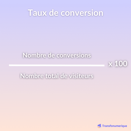 Calcul du taux de conversion