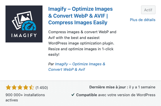 Imagify- meilleur plugin seo wordpress