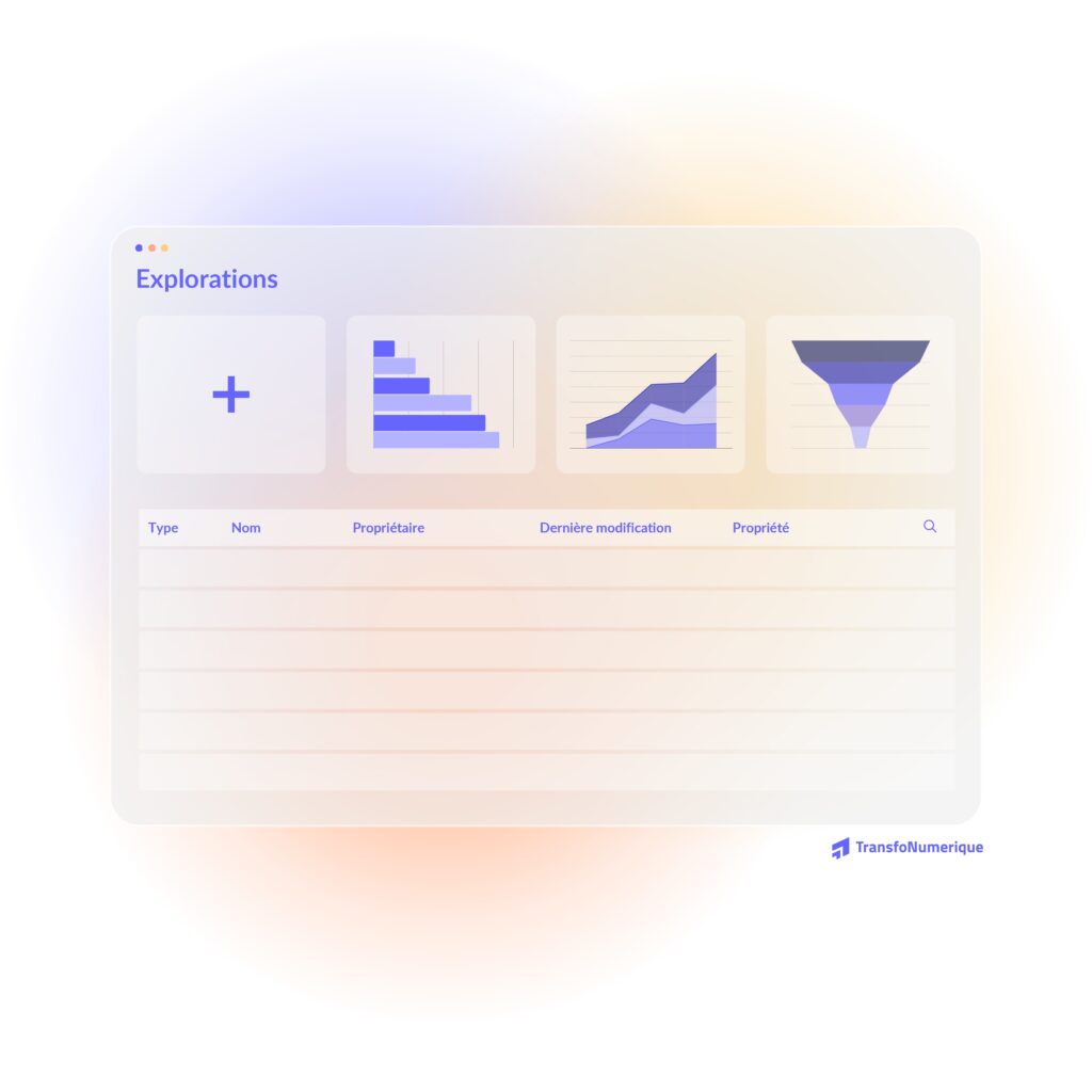 illustration rapport google analytics explorations